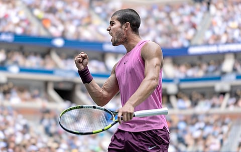 CARLOS Alcaraz is setting his sights on the title after barging into the semifinals of the US Open men’s singles event.