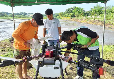 The use of drones lowers the cost of labor in farming by as much as 33 percent, that’s why the Drones4Rice PhilRice team conducted a demonstration here to ensure that seeding and spraying using drones are efficiently done.