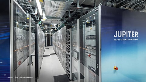 JUPITER is the first supercomputer for training AI models in Europe.