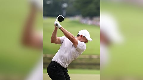 RORY McIlroy bounces back, carding a bogey-free 66 to stay at the third spot entering the third round of the Irish Open at the K Club in Dublin.
