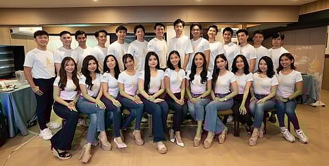 The 2025 candidates of Mister and Miss Chinatown Philippines.