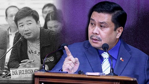 SENATOR Jinggoy Estrada delivers a privilege speech at the Senate, denying allegations and hitting back at his accuser whom he called a “lying engineer.”