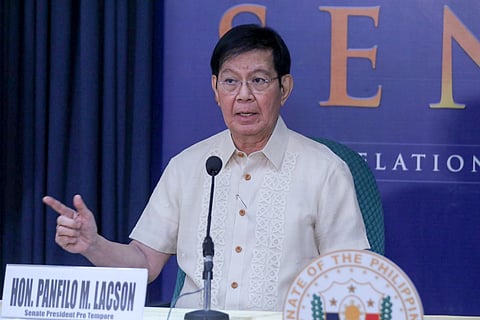 Senate Pro Tempore and Blue Ribbon Committee chairperson Panfilo “Ping” Lacson