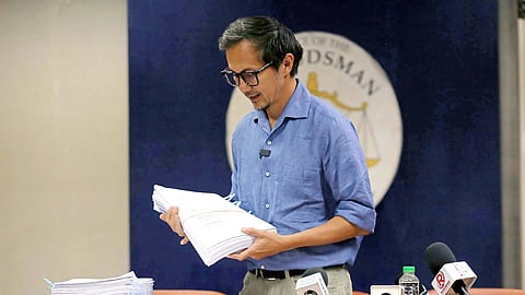 On paper On Thursday, 11 September, Department of Public Works and Highways Secretary Vince Dizon files a case against 24 individuals for violating the Anti-Graft and Corrupt Practices Act, Government Procurement Reform Act and malversation through falsification of public documents in connection to the anomalous flood control projects before the Office of the Ombudsman in Quezon City.