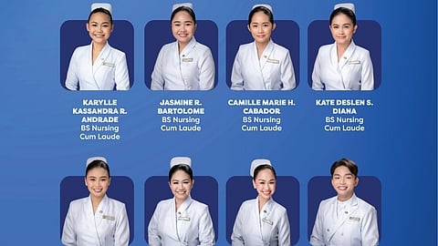 THE eight cum laudes from West Visayas State University.