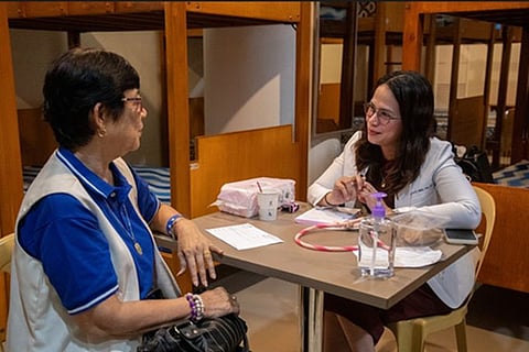 Government Service Insurance System, Social Security System, and Technical Education and Skills Development Authority partnered to provide pensioners with free wellness check-ups and pampering services.