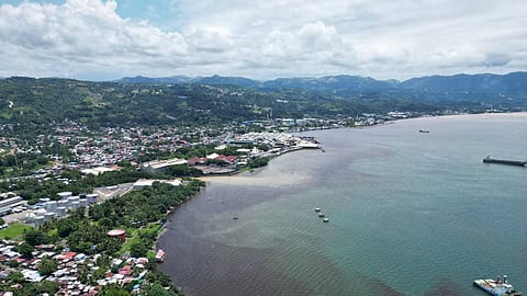 Discoloration of sea water along the coast of Tagoloan Misamis Oriental. Photo courtesy of Tagoloan MDRRMO