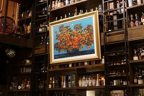 ‘With Grandiosity and Splendor’ displayed at The Spirits Library.