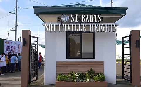 THE St. Barts Southville Heights Housing Project is the government’s response to those who were displaced by the Philippine National Railways South Long Haul Project.