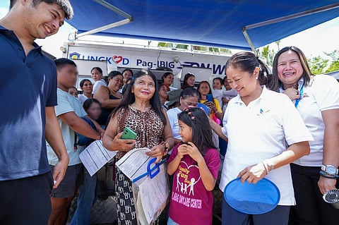 FIRST Lady Liza Araneta-Marcos brings ‘Lab for All’ — Laboratory, Consultation and Medicine for All — to Siargao Island Convention Center, Surigao del Norte on Tuesday.