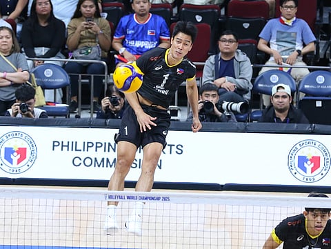 BRYAN Bagunas and Alas Pilipinas fall short, suffering a 25-21, 21-25, 25-17, 23-25, 20-22 loss to Iran in the preliminaries of the FIVB Men’s Volleyball World Championship late Thursday at the Mall of Asia Arena.