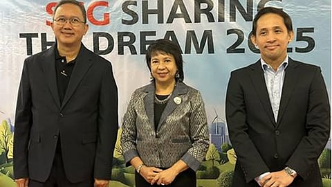 (From left) SCG country director Jirasak Kaewubol, Her Excellency Makawadee Sumitmor, Thai Ambassador to the Philippines and DepEd Director, Atty.Amorsolo R. Camara Jr.