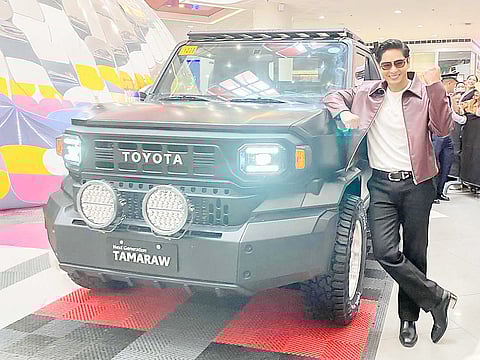COCO Martin poses with the Next Generation Tamaraw during Toyota’s CDO stop.