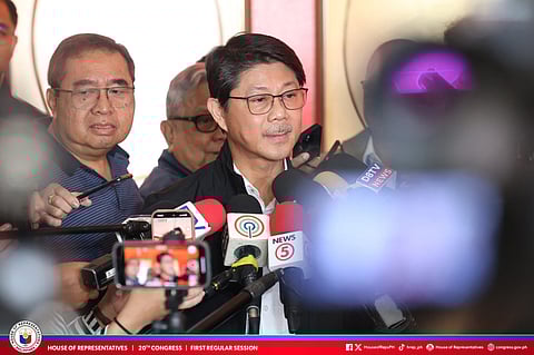 Newly installed Speaker Bojie Dy’s makes his first ambush interview on Monday, 22 September, after being elected as House top official last week.