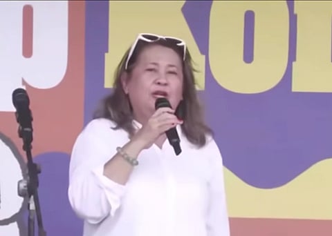 Seasoned Actress Tessie Tomas in Baha Sa Luneta Rally