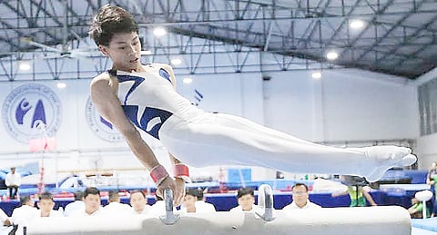 KARL Eldrew Yulo is determined to win a pair of gold medals when he sees action in the 3rd FIG Artistic Gymnastics World Championships this November at the Marriott Grand Ballroom in Pasay City.