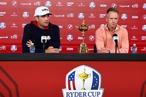 KEEGAN Bradley (left) of Team USA and Luke Donald of Team Europe declare readiness to win the title in the Ryder Cup at the Bethpage Black Golf Course in Farmingdale, New York starting this Friday.