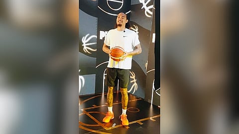 JOSHUA Munzon shows up in plain white shirt during the Media Day as he and other NorthPort players anticipate the sale of the franchise to Pureblends ahead of the opening of PBA’s 50th Season on 5 October.