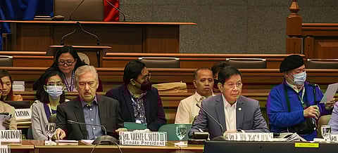 SENATE Blue Ribbon Committee Chairperson Panfilo Lacson (right), shown with Senate President Vicente Sotto, has described the flood control scandal as an ‘inside job robbery.’