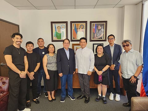CHIEF of mission Ricky Vargas (middle) starts visiting potential training sites of Team Philippines for the Los Angeles Olympics in 2028. He was joined by J Creative founders JP Mallo and Justyn Reyes, Consul Francis Maynard Maleon, deputy consul general Maria Alnee Gamble, consul general Adelio Angelito Cruz, Cignal first vice president Sienna Olaso, Cignal vice president for Sports Business Development Miguel Vea and Gany Ruperto.