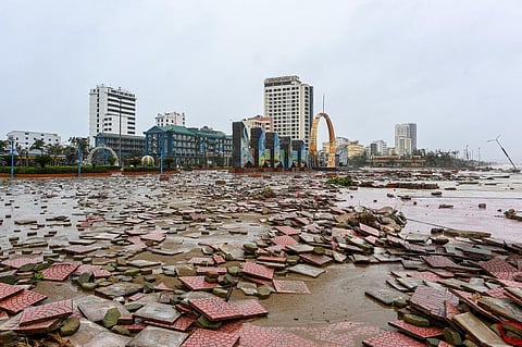 A VIEW of Cua Lo beach damaged after typhoon ‘Bualoi’ made a landfall in Nghe An province on 29 September 2025.