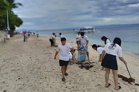 Coastal cleanup by AppleOne Group employees.