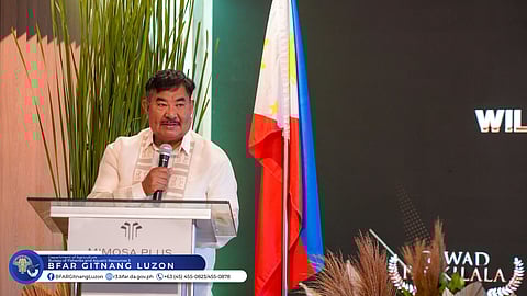 BFAR Region 3 Director Wilfredo Cruz during the Gawad Pagkilala held at the Mimosa Plus Golfcourse in Clark, Pampanga on September 30, 2025.