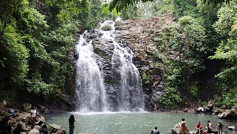 The Tabiawan Falls in Isabela City has offered a peaceful retreat to soldiers from the 101st Infantry Brigade during their visit to the area.