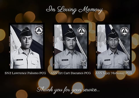 PCG mourns death of three personnel in Cebu quake