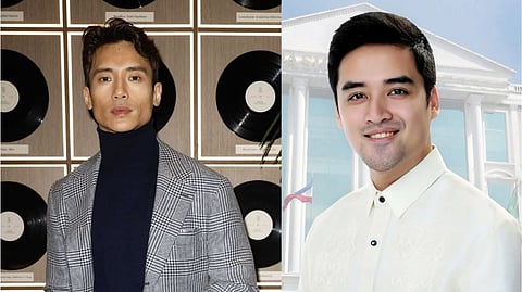 Filipino-Canadian actor Manny Jacinto and Pasig City Mayor Vico Sotto.