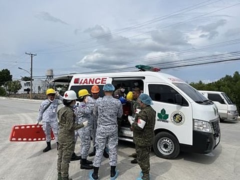 The Naval Forces Central Medical Team prepares to deliver medical assistance on October 1, 2025 to support relief operations following the 6.9-magnitude earthquake in Cebu. (Photo by Philippine Navy)