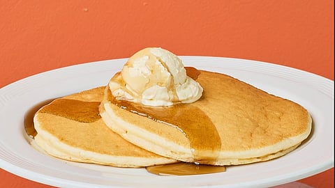 Soft, fluffy pancakes.