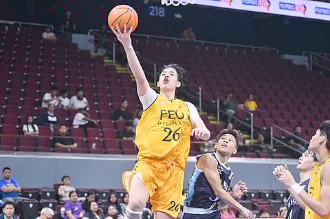 PRINCE Cariño soars his way to a 26-point performance to lift FEU-DIliman to an 82-73 win over erstwhile undefeated Adamson in Season 88 UAAP junior high school basketball tournament on Sunday.