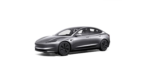 THE updated Tesla Model 3 now carries matte-black badges as part of its refreshed look.