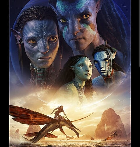 'Avatar: The Way of Water" poster
