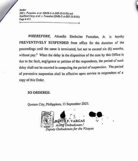 The Office of the Ombudsman has once again suspended San Simon Mayor Abundio “JP” Punsalan Jr. after a month of getting back into office.