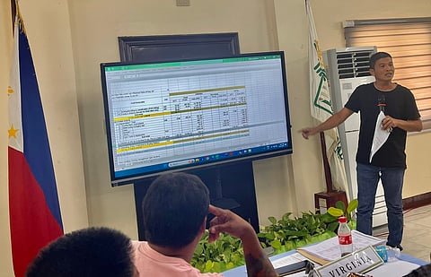 NAFTAC President Bernard Vicente discusses their updated expenses on Virginia tobacco growing during the tobacco pre- tripartite forum in Candon City on September 11, 2025.