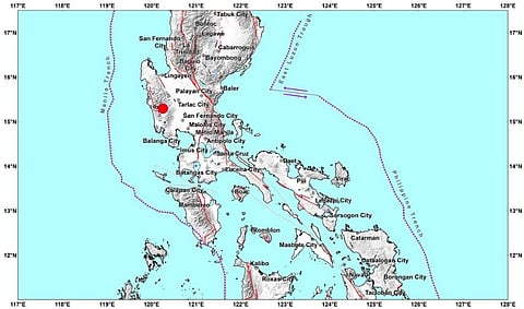 Magnitude 5.0 earthquake struck Central Luzon
