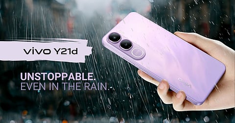 vivo Y21d: Toughest smartphone for rainy days