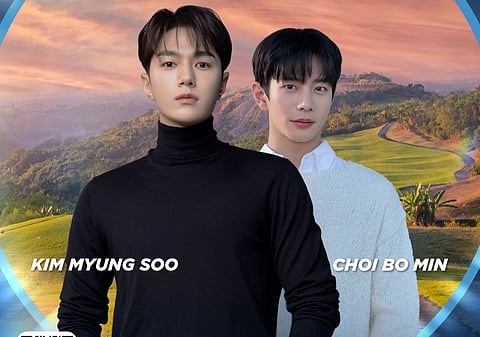 Korean stars Kim Myung Soo and Choi Bo Min.
