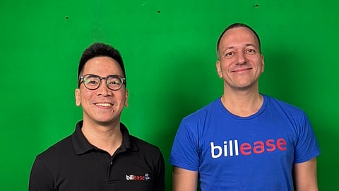 Sachet spenders BillEase head of POS Merchants Kurt Molina (left), along with CEO and co-founder Georg Steiger, said the app-based lender seeks to serve the Filipinos penchant for small-ticket spending.