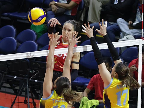SAVI Davison displays her deadly form to power PLDT to a 25-22, 25-20, 25-23 victory over Capital1 in the Premier Volleyball League Reinforced Conference on Monday.