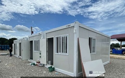 AN example of a modular shelter unit to be deployed by the Department of Human Settlements and Urban Development (DHSUD)