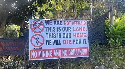 Residents from Barangays Bulalacao and Guinaoang in Mankayan, Benguet set-up a new barricade on October 13, 2025, to block the impending operations of Crescent Mining and Development Corporation (CMDC).