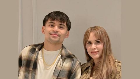 Jinkee Pacquiao with son Jimuel
