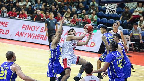 RJ Abarrientos finishes with 14 points in Ginebra's 92-77 domination of TNT in the PBA Season 50 Philippine Cup.