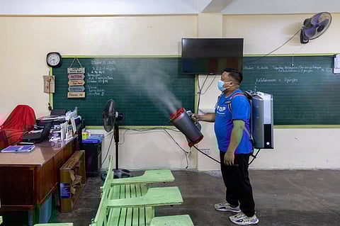The city government has started the disinfection drive in public schools and day care centers in Angeles City, following the seasonal trend in Influenza-like Illness (ILI) cases on 16 October 2025.