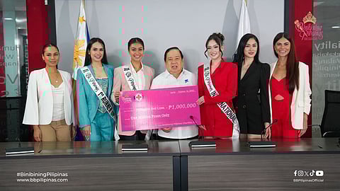 Miss Grand International 2017 2nd runner-up Elizabeth Clenci, Binibining Pilipinas 2025 1st runner-up Dalia Khattab, Binibining Pilipinas 2024 Myrna Esguerra, Philippine Red Cross Chairman and Chief Executive Officer Richard J. Gordon, Binibining Pilipinas International 2025 Katrina Anne Johnson, Miss International 2023 3rd runner-up Nicole Borromeo and Binibining Pilipinas Universe 2019 Gazini Ganados.