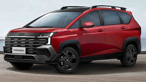 SPORTING a black roof and redesigned LED lights, Hyundai’s 2026 Stargazer X stands out with a tougher, SUV-like profile.