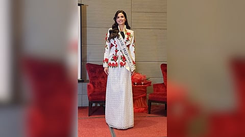 Miss Universe Palestine 2025 Nadeen Ayoub.